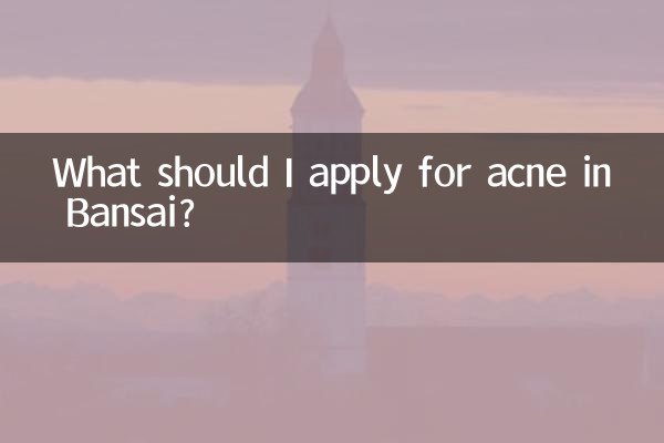 Cosa dovrei richiedere per l'acne a Bansai?