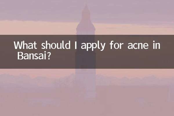 ¿Qué debo aplicar para el acné en Bansai?