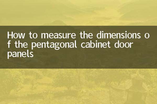 Cómo medir las dimensiones de los paneles de las puertas de los gabinetes pentagonales.