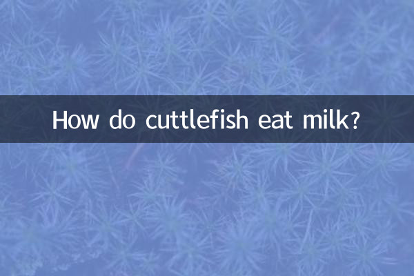 ¿Cómo comen leche las sepias?