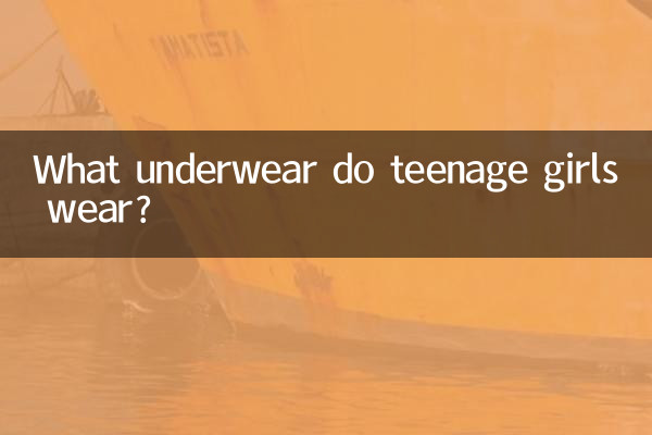 ¿Qué ropa interior usan las adolescentes?