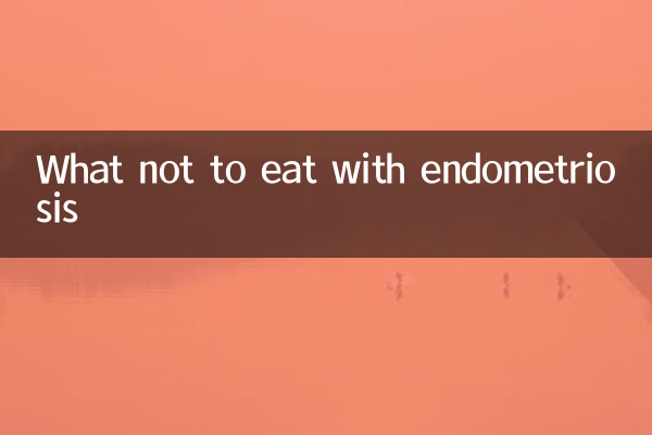 Que no comer con endometriosis