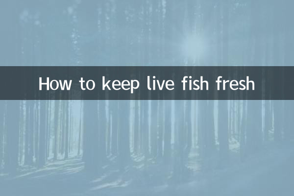 Cómo mantener fresco el pescado vivo