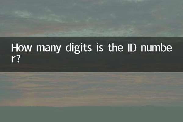 Quantos dígitos tem o número de identificação?