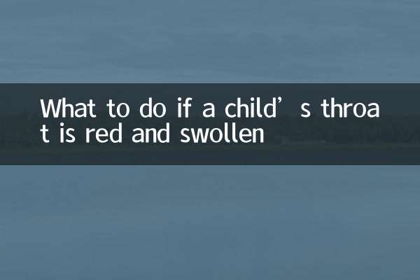 O que fazer se a garganta de uma criança estiver vermelha e inchada