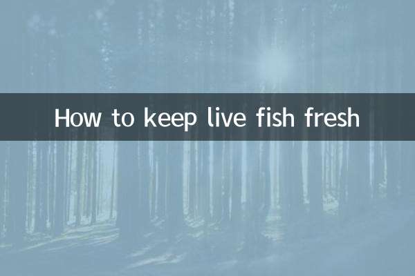 Cómo mantener fresco el pescado vivo