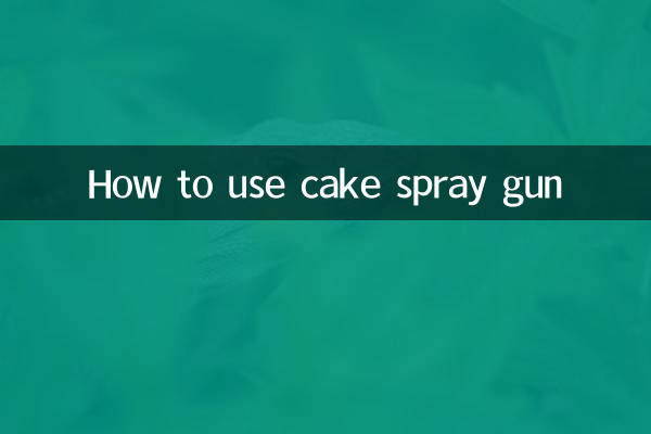 Cómo utilizar la pistola rociadora para pasteles