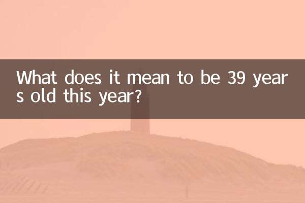 Что значит быть 39-летним в этом году?