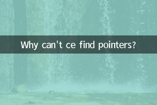 为什么ce搜不到指针