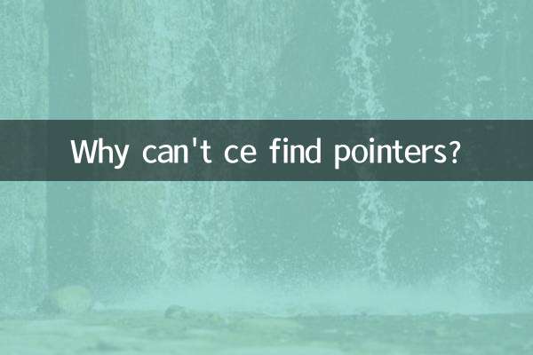 为什么ce搜不到指针