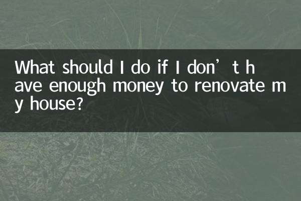 Was soll ich tun, wenn ich nicht genug Geld habe, um mein Haus zu renovieren?