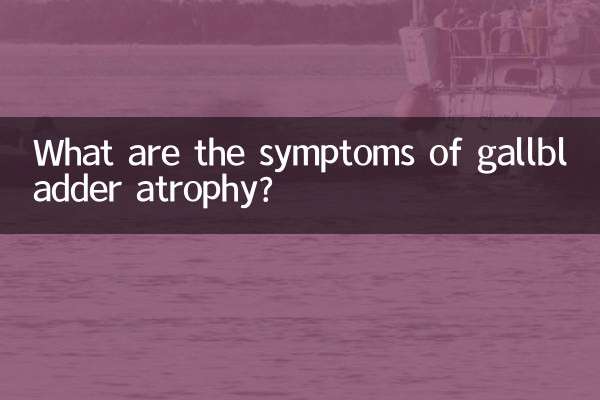 ¿Cuáles son los síntomas de la atrofia de la vesícula biliar?