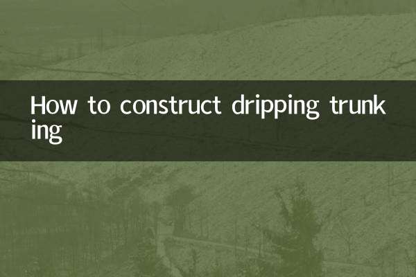 Comment construire une goulotte qui goutte