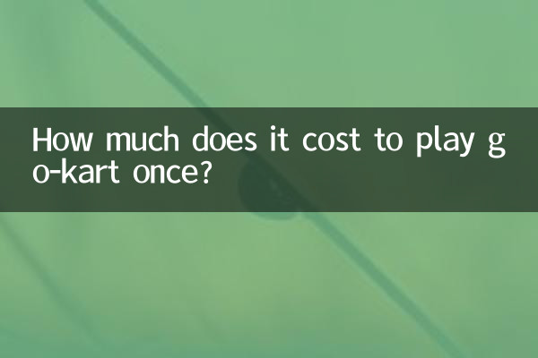 Quanto custa jogar kart uma vez?