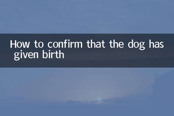 Come confermare che il cane ha partorito