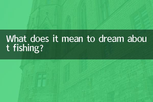 What does it mean to dream about fishing?
