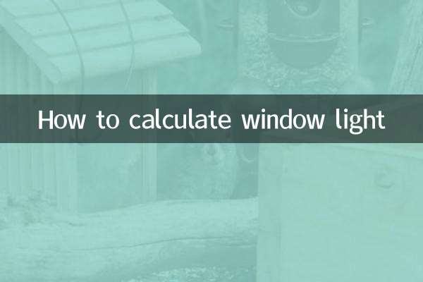 Como calcular a luz da janela