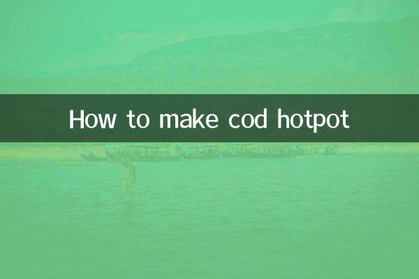 كيفية صنع وعاء سمك القد الساخن