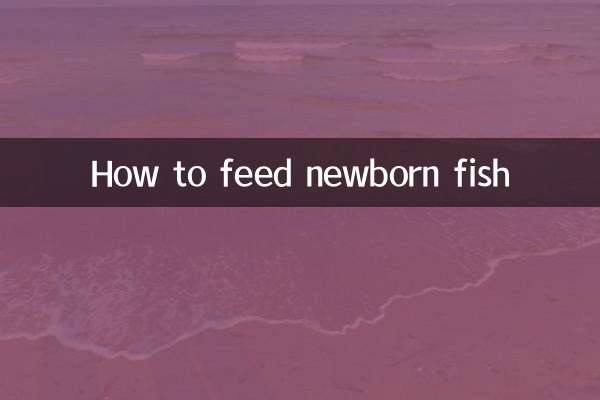 Cómo alimentar a los peces recién nacidos