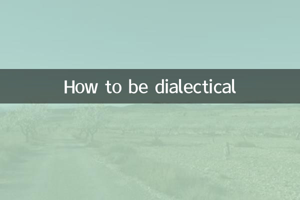 Comment être dialectique