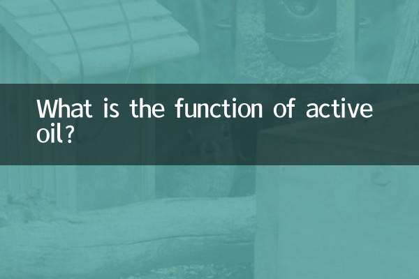 What is the function of active oil?