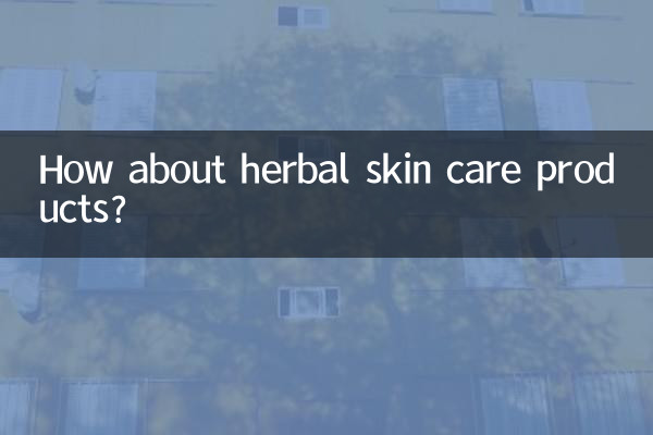 How about herbal skin care products?