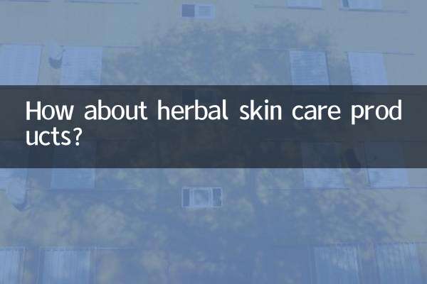 How about herbal skin care products?