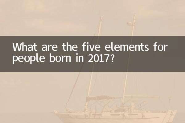 What are the five elements for people born in 2017?
