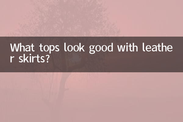 Какие топы хорошо смотрятся с кожаными юбками?