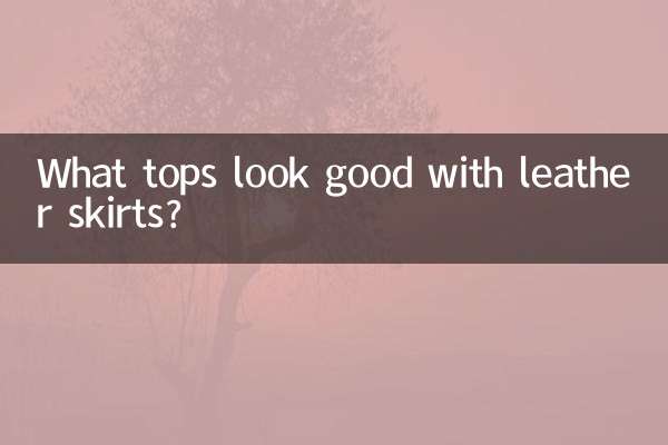 What tops look good with leather skirts?