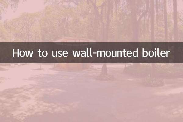 Come utilizzare la caldaia murale
