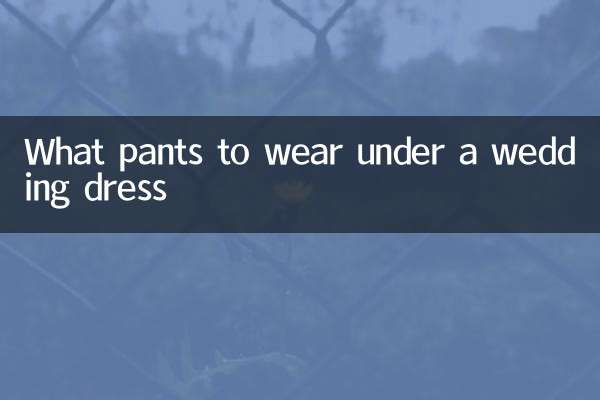 Quel pantalon porter sous une robe de mariée