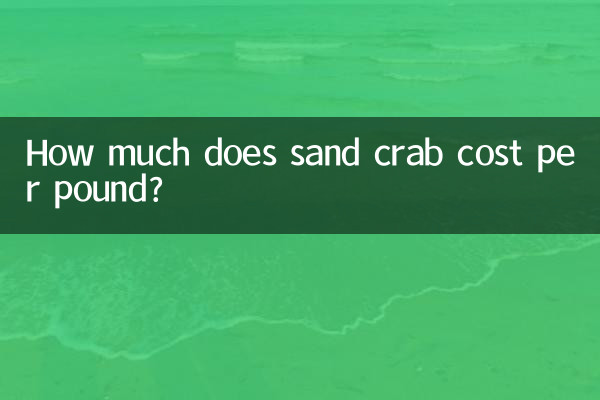 रेत केकड़े की कीमत प्रति पाउंड कितनी है?