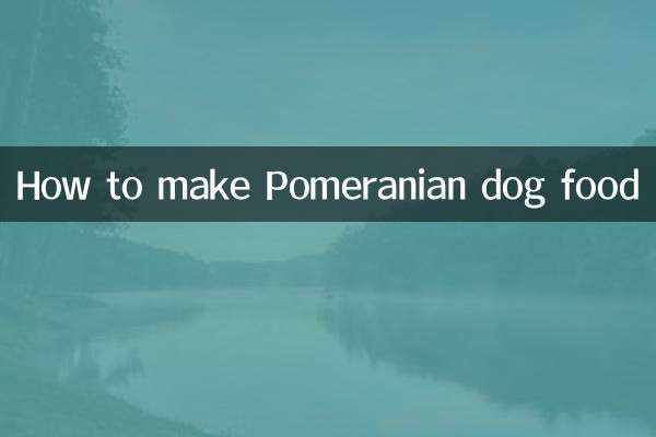 Comment préparer de la nourriture pour chien de Poméranie