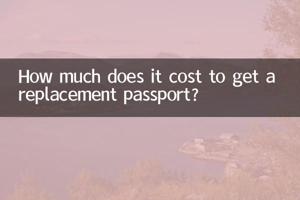 Quanto custa para obter um passaporte substituto?