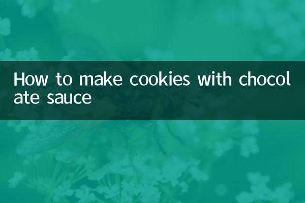 Comment faire des biscuits avec une sauce au chocolat
