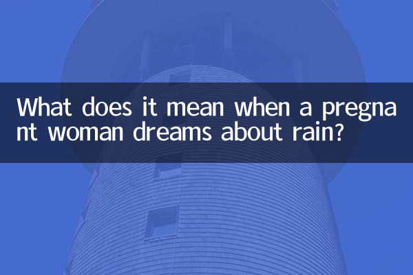 ¿Qué significa cuando una mujer embarazada sueña con lluvia?