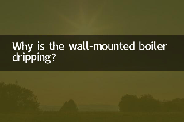 Pourquoi la chaudière murale goutte-t-elle ?