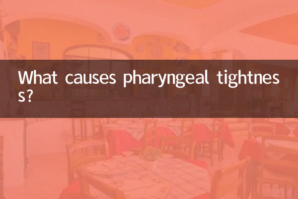 ¿Qué causa la opresión faríngea?