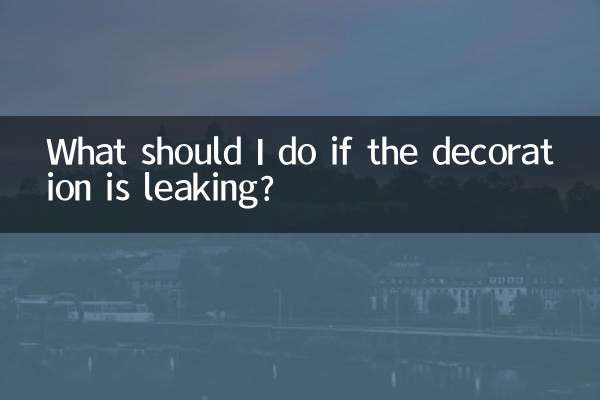¿Qué debo hacer si la decoración tiene fugas?