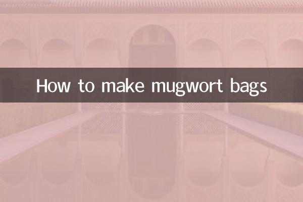 Como fazer sacos de artemísia