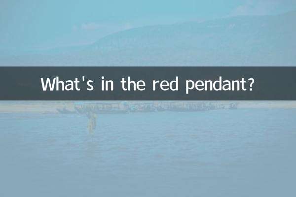 빨간 펜던트에는 무엇이 들어있나요?
