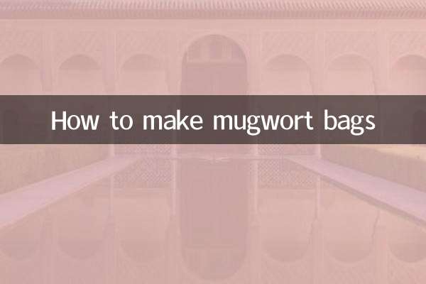 Como fazer sacos de artemísia