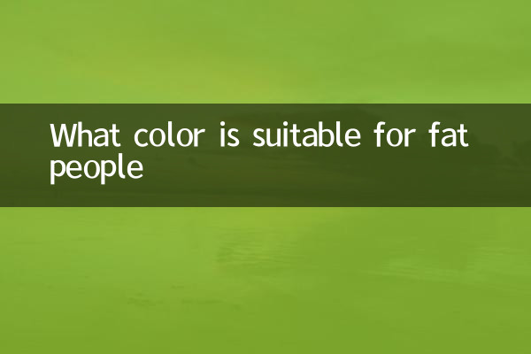 胖人适合什么颜色