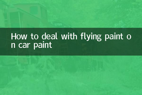 車の塗装に飛散した塗料の対処方法