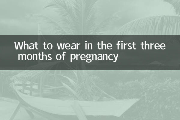 임신 첫 3개월 동안 무엇을 입어야 할까요?