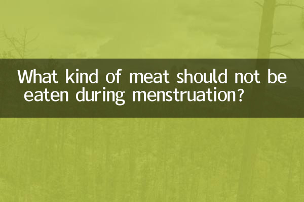 ¿Qué tipo de carne no se debe comer durante la menstruación?
