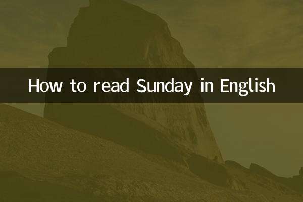 星期日怎么读英语