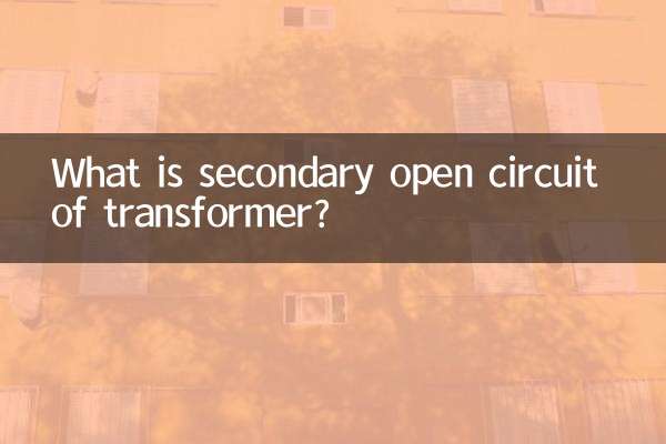 What is secondary open circuit of transformer?