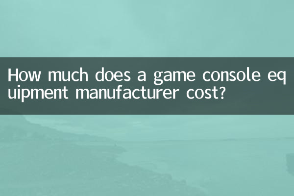 ¿Cuánto cuesta un fabricante de equipos para consolas de juegos?